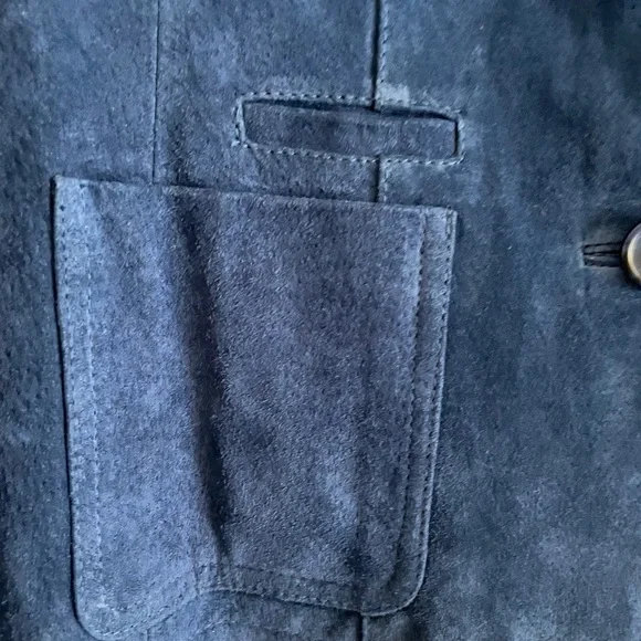 Chadwicks Blue Suede Blazer- Sz 6 - Picture 8 of 8